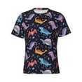 thumbnail image 3 of Naloa Cartoon Dinosaur Men's T-Shirt Sport T-shirt Men's Basic Tee Casual Men's Shirt, Round Neck, Short Sleeves - Small, 3 of 5