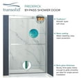 thumbnail image 2 of Transolid Fbpt607008c-J 70" High X 59" Wide Bypass Frameless Shower Door - Chrome, 2 of 5