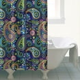 thumbnail image 4 of Earthy Bohemian Shower Curtain 72x72, Vintage Tribal Pattern on Quick-Drying Polyester with Plastic Hooks for Rustic Bathroom Decor, 4 of 5