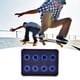 thumbnail image 5 of Juego de 8 Rodamientos de skate premium Macarena Abec-11 con caja de almacenamiento de hierro Azul, 5 of 8