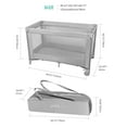 thumbnail image 2 of Parc pour Bébé Pliable, Parc de Bébé Portable Parc pour Bébé Centre d'Activités de Sécurité pour Nourrisson avec Roue et Sac de Transport pour la Maison, les Voyages et l'Extérieur, Gris, 2 of 9