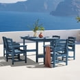 thumbnail image 2 of JUSTLET 6 PC Outdoor Patio Furniture Set, Patio Dining Sets, 5 Chairs and 1 Table, Navy Blue, 2 of 10