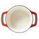 thumbnail image 3 of Cocotte Lodge de hierro fundido esmaltado de 4,5 qt color cereza, 3 of 4