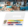 thumbnail image 2 of Scienceny Kit de 140 cables de puente para placa de pruebas, 14 longitudes, cables de puente surtidos con caja de almacenamiento Medidores de medidas dimensionales, 2 of 6