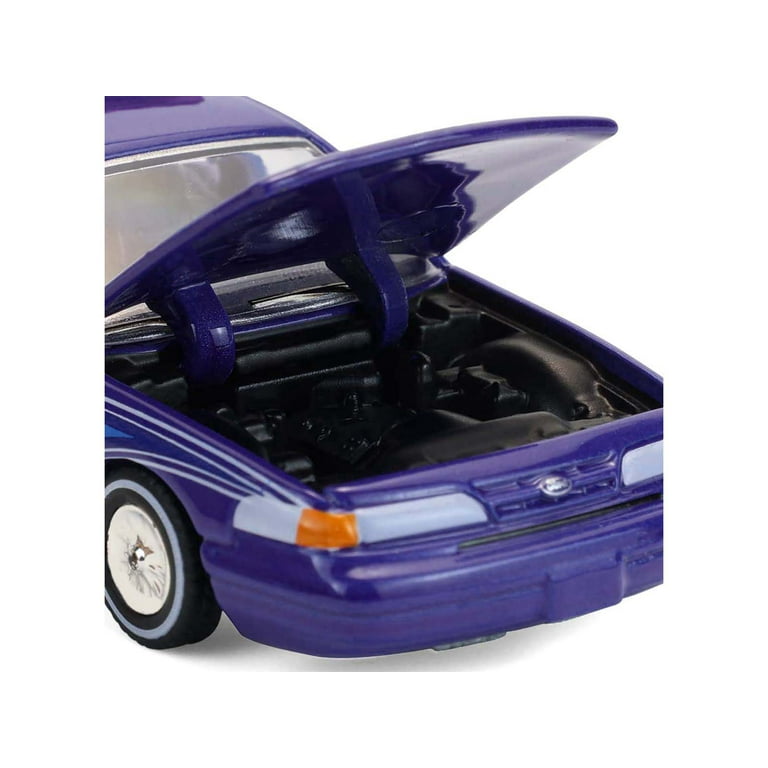 1992 Ford Crown Victoria Lowrider Blue with Graphics and Lightbar