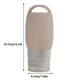 thumbnail image 5 of Yuarrent 1 Uds botellas de cosméticos de viaje Gel de sílice Mini contenedor vacío Gel de ducha para el cuidado de la piel tarros de champú Almacenamiento y organización del hogar Rosa claro 40ml Yuarrent HA002266-03, 5 of 6