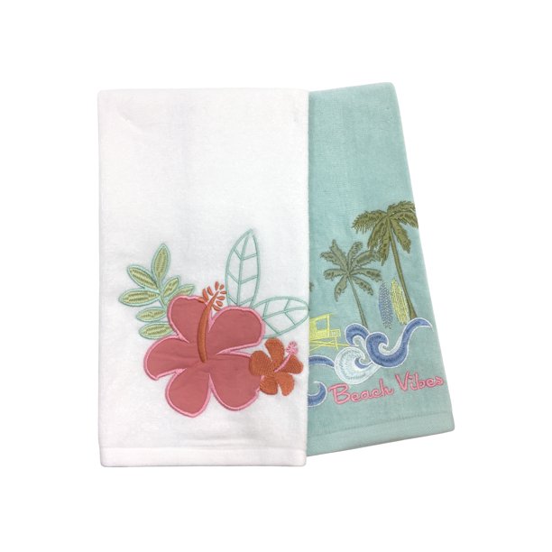 Mainstays 2Pack Hand Towel Collection Beach Themed