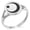 Silver, variant on Stainless Steel Obu Samurai Crest Minimalist Oval Top Polished Statement Signet Ring