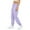 Purple, variant on Makaor Womens Jogger Pants with Pockets Solid Baggy Fleece Lounge Pants with Elastic Waist Black M
