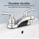 thumbnail image 4 of Grifo para lavabo de baño con revestimiento metálico Pacific Bay Lynden, 4 of 9