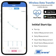 Zewa Smart Digital Biometrics Scale, Measures 12 Body Composition Metrics, 397 lbs / 180 Kg Capacity