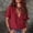 A3 Wine, variant on WGRFFH Womens Button Down Shirts V Neck Ruffle Tops Lapel Collar Shirt Contrast Trim Hollow Out Work Tops Summer Peplum Blouses Going Out Top Casual Collar Patchwork Short Sleeve T-Shirts Black