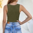 thumbnail image 4 of LLYWEY Women's V Neck Ribbed Tank Top - Solid Color Slim Fit Sleeveless Workout Tanks for Yoga Running, 4 of 6