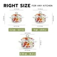 thumbnail image 4 of STPgoods Enamel Stock Pot Set with Lid Set of 3 Vegetable Garden Cooking Pot Set 2.2 Qt 4 Qt and 6.55 Qt Enamel Soup Pots Stockpot Set, 4 of 8