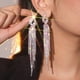 thumbnail image 2 of Pendientes largos con borlas de diamantes superbrillantes de lujo europeos y americanos, pendientes con personalidad exagerada para mujer, pendientes de joyería para las orejas, 2 of 6