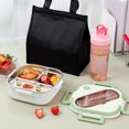 thumbnail image 1 of MORESEC Stainless Steel Lunch Box Bento Lunch Box For Adults And Students Reusable Lunch Box Insulated Lunch Containers With Spoon Chopsticks And Phone Stand Clearance, Green, 1 of 6