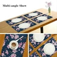 thumbnail image 3 of GZHJMY Placemats Set of 4,Cherry Blossoms Heat-Resistant Non-Slip Double Sided Washable Kitchen Dining Table Mats for Kitchen Table Decoration, 12"x18", 3 of 6
