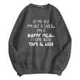 thumbnail image 4 of Women’S Sweatshirt Sweat Shirts Women Long Sleeve Womens Pullover Dark Gray Sweat Shirt Women'S Fall Clothing Streetwear, 4 of 5