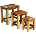 thumbnail image 2 of vidaXL Ensemble de Tables Gigognes 3 Pcs Bois Récupéré Vintage, 2 of 4