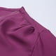 thumbnail image 5 of Blusas Umfun para mujer, camisas de manga larga, túnica informal con cremallera y cuello en V, blusa enrollable, blusas moradas S, 5 of 5