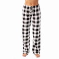 thumbnail image 5 of HAOTAGS Womens Pajama Pants,Lounge Pants Wide Leg Elastic Waist Casual Drawstring Sleep Pants Black M, 5 of 5