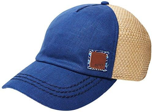 Brand New Roxy Women's Straw Back Incognito Adjustable Baseball Cap Hat Blue 