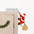 thumbnail image 5 of Gibobby Adornos de puerta de esquina de puerta de Papá Noel, pegatinas de pared decorativas, decoración de vacaciones, colgante decorativo(Rojo), 5 of 5