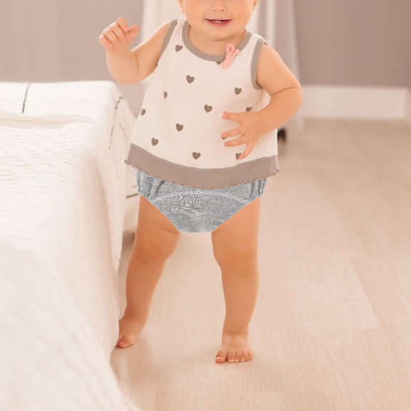 NIAIZEK 6Pcs Newborn Pants Boys Cotton for Walking Assistance in Gray for Home Use