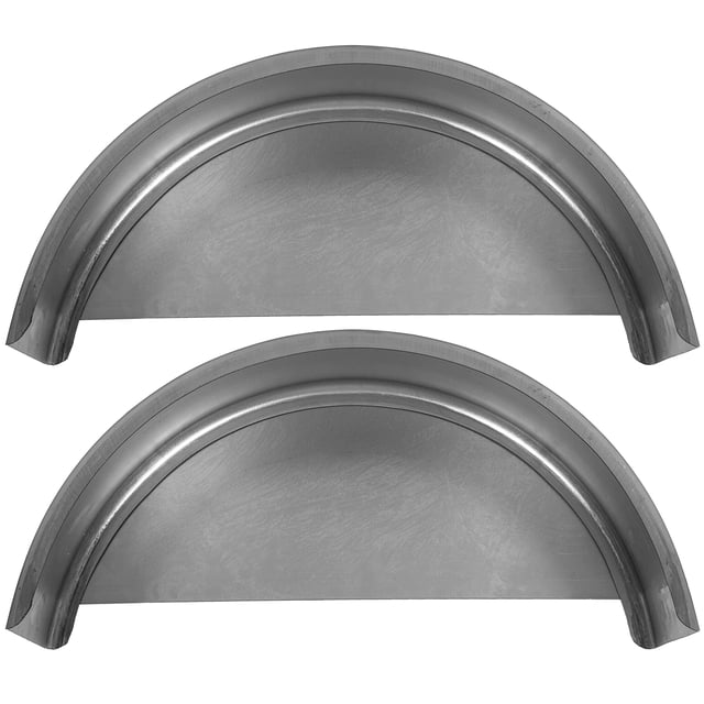 HECASA Steel Round Single Axle Trailer Fenders and Fender Backs Fits 14” to 16” Wheels - 32” x 9” x 15” (2Pcs)