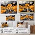 thumbnail image 4 of Designart "Golden Ashen Ranunculus Sunlit Blooms Noir" Floral Canvas Wall Art, 4 of 5