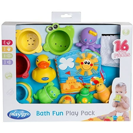 Playgro Bath Fun Play Pack, 15 Pieces