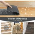 Grey Stair Treads Non Slip 8"x30" Stair Treads for Wooden Steps, Rubber