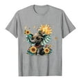 thumbnail image 6 of GEWSEY Sunflower Shirts for Women Funny Tshirts Graphic Tees Patriotic Shirts Cute Summer Athletic Tops Casual Women's Clothing (Light Gray, 3XL), 6 of 6