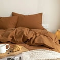 thumbnail image 4 of Zhuge Bed Sheets Set, Bedding Sheets Pillowcases Kit, Twin Bed Set, Hotel Bedding, Home Decor(Brown), 4 of 5