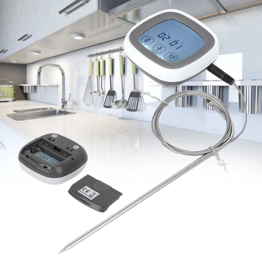 Food Thermometer Screen Temperature Gauge With Probe For BBQ Household