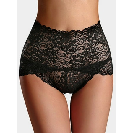 

Bmnmsl Women Lace Panties Stretched Lace Cozy Briefs Solid Color Underwear