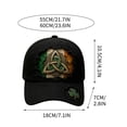 thumbnail image 5 of Unisex Irish Hats for Men - St. Patrick's Shamrock Art Print Baseball Hat, Ireland Baseball Cap, 5 of 6