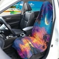 thumbnail image 2 of Binienty Coconut Tree Car Seat Sweat Towel Cover Post-Workout Tropical Palm Tree Sunset Waterproof Sweating Car Seat Cover for Cars SUV Truck Front Seats Only, 2 of 7