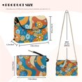thumbnail image 7 of Pzuqiu Hippie FlowerWomen Leather Crossbody Bag Metal Chain Strap Craftsmanship Trendy Small Leather Crossbody Bags for Women Fashion for Daily Use and Travel, 7 of 7