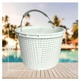 thumbnail image 6 of Pool Skimmer Basket for Inground Pool Compatible with U-3 Skimmer Basket 08650-0007 | Compatible with Hayward Skimmer Basket SPX1070E SP1070 Pool Basket | Built-in Handle & Weight (2 Pack), 6 of 8
