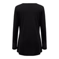 thumbnail image 7 of Tops for Women V-Neck Long SLeeve Loose Fit Tees Rhinestone Print Summer Casual Basic T Shirts 2026 Fashion, 7 of 7