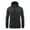 Black, variant on Mens Sun-Protective Hoodie Jackets Lightweight Long Sleeved Coats Zip Pockets Jacket Outdoor Running Hiking Outwear Gray,M