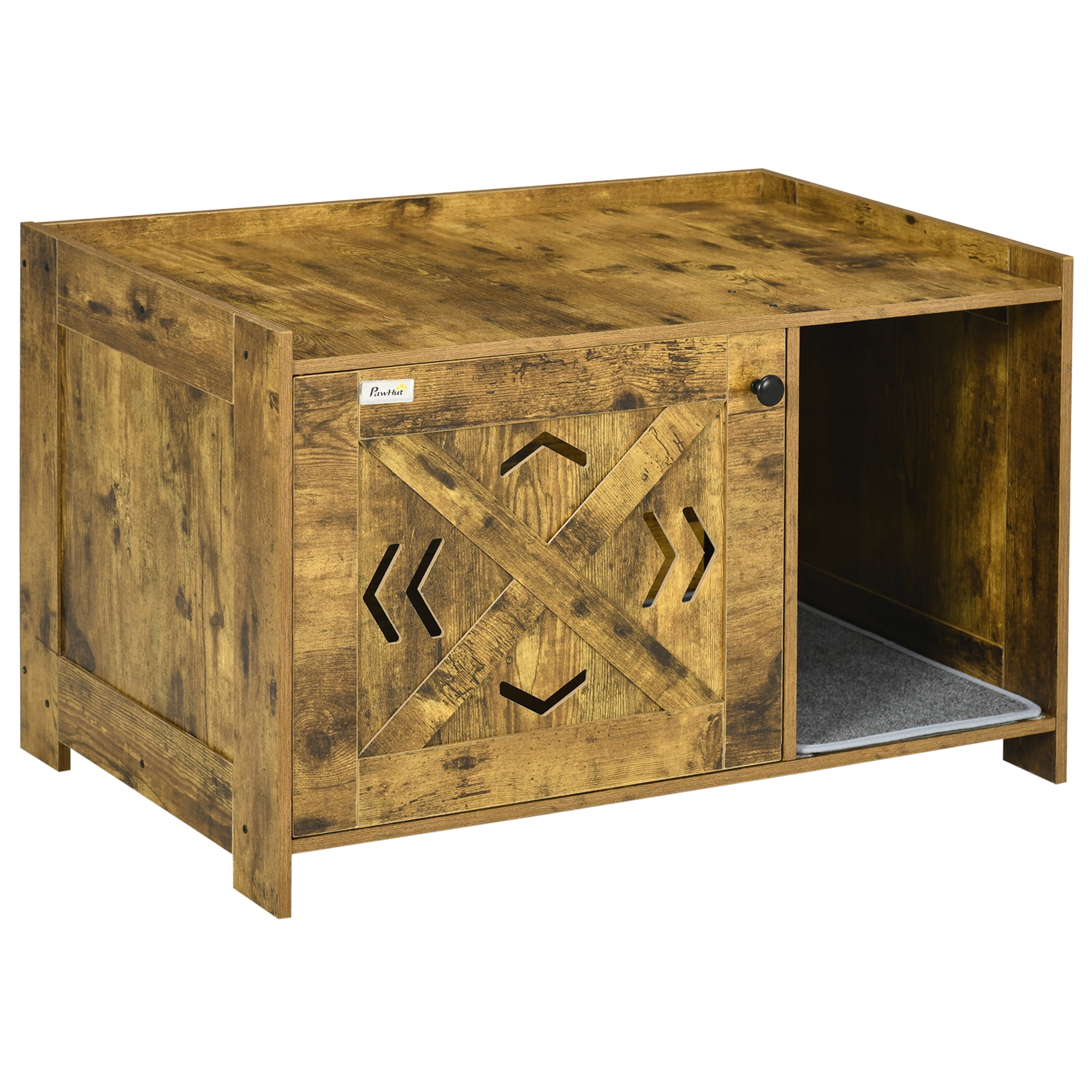 Aibecy Hidden Kitty Litter Box Enclosure, Industrial Cat Litter Box