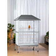 Prevue Pet Products Charming Aviary Flight Cage Jumbo Bird Cage with Rolling Base