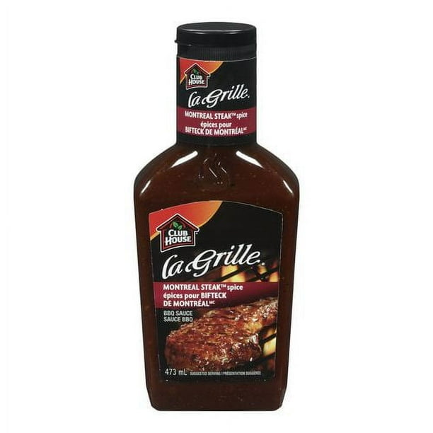 La Grille Montreal Steak Spice BBQ Sauce by Club House, 473 mL Walmart.ca
