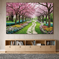 thumbnail image 5 of LUUFILx Cherry Blossom Themed Background Banner Spring Party Decorations Backdrop for Garden Parties Outdoor Celebrations Photo Shoots, 5 of 6