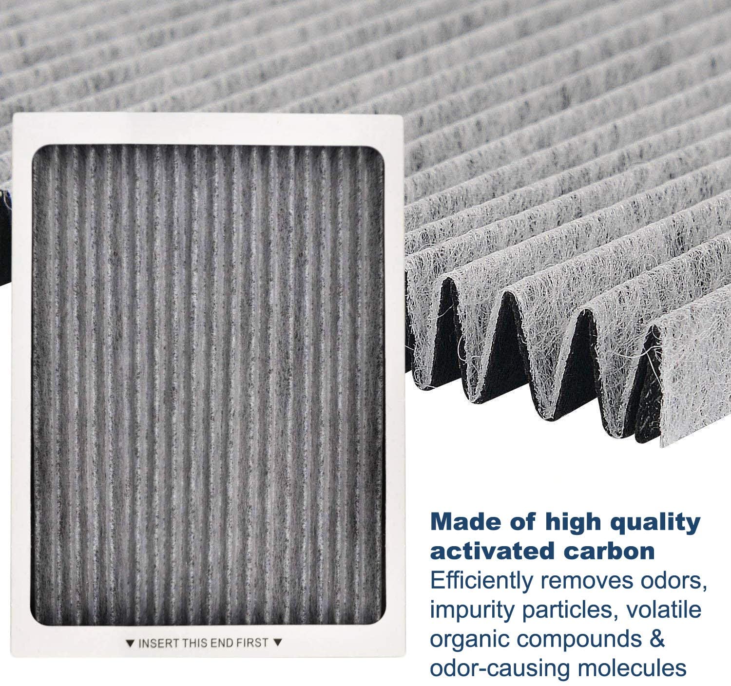 HQRP Carbon Air Filter (2-pack) for Frigidaire Gallery & Professional series Side-by-Side / French door Refrigerators, EAFCBF PAULTRA - image 3 of 7