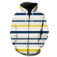 thumbnail image 1 of Sudadera con capucha y cremallera para hombre, estilo francés, a rayas, estilo hip hop, unisex, divertida, con capucha, para primavera, 1 of 6