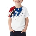 thumbnail image 2 of BRGZLK Kids Independence Day T-Shirt Novel Trendy Tie Dye Shirt for Boys Girls Crewneck Short Sleeve Patriotic Tee Top USA Clothes for Kids for 250 Memorial Day A 9-10 Years, 2 of 5