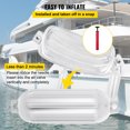 thumbnail image 5 of VEVORbrand Ribbed Twin Eyes Boat Fenders Bumpers Vinyl Pack of 4 and Pump to Inflate (8.5 x 27 In.), 5 of 9